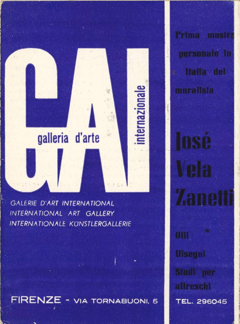 Exposicion en la Galeria D'Arte Internazionale de Florencia, 1959